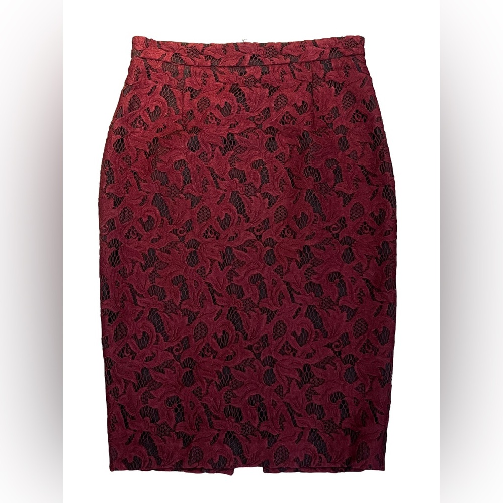 Judith & Charles lace pencil skirt